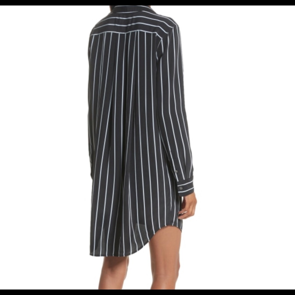 Equipment Carmine Stripe Silk Shirtdress Worn Once